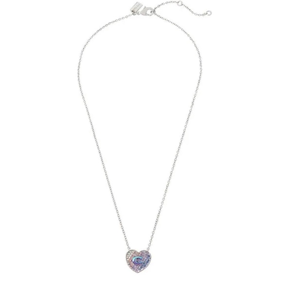 Coach C Pave Heart Pendant Necklace - Picture 4 of 5